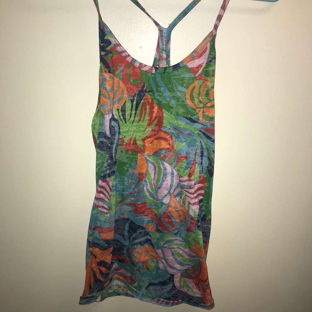 Tropical Themed Racerback Tank